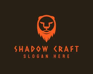 Lion Animal Silhouette logo design
