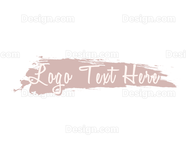 Feminine Brush Craft Logo