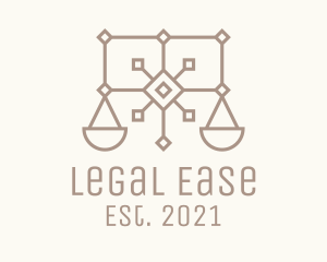 Minimalist Justice Scales  logo
