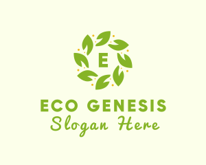 Eco Leaf Wellness logo design