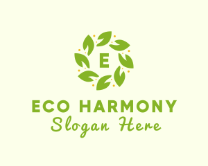 Eco Leaf Wellness logo design