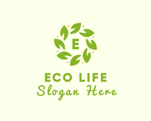 Eco Leaf Wellness logo design