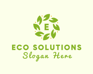 Eco Leaf Wellness logo design