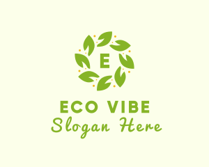 Eco Leaf Wellness logo design