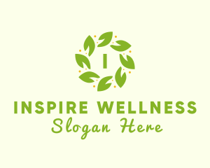 Eco Leaf Wellness logo design