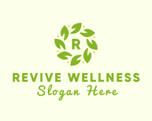 Eco Leaf Wellness logo design