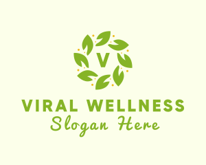 Eco Leaf Wellness logo design