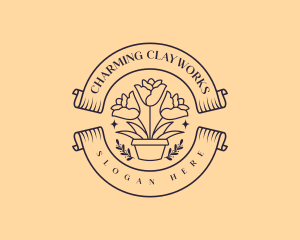 Flower Pottery Garden logo