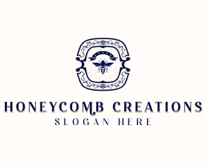 Honeycomb Bee Apothecary logo design