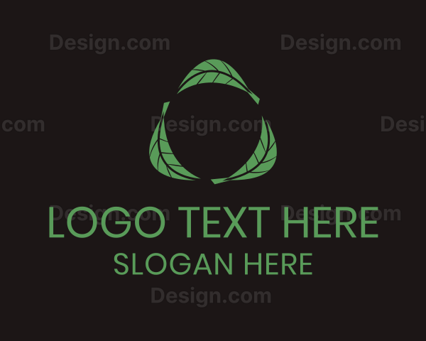Green Leaf Cycle Logo