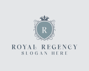 Royal Shield Upscale logo design