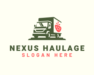 Fruit Truck Delivery logo design