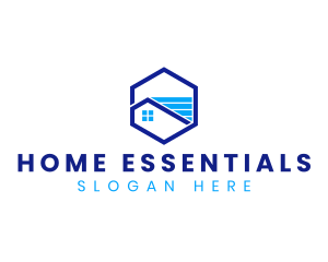 Home Roofing Real Estate logo design