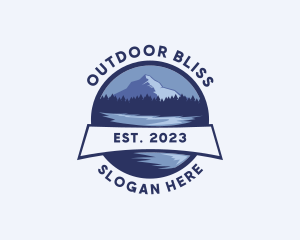 Mountain Lake Camping logo design