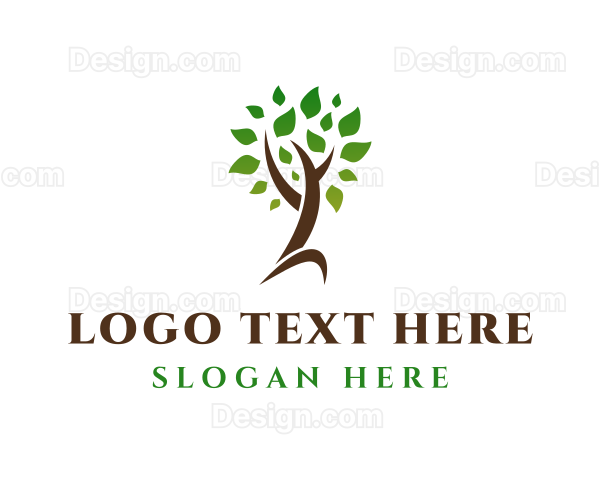 Natural Tree Plant Logo