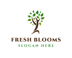 Natural Tree Plant logo design