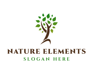 Natural Tree Plant logo design