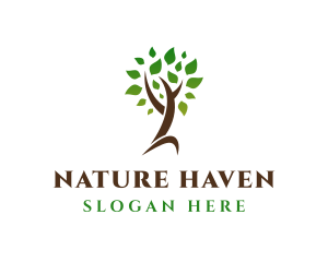 Natural Tree Plant logo design