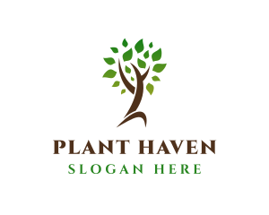 Natural Tree Plant logo design