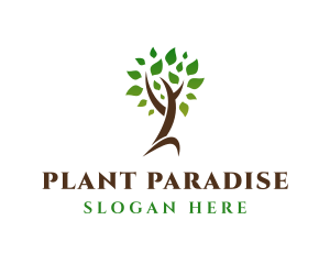 Natural Tree Plant logo design