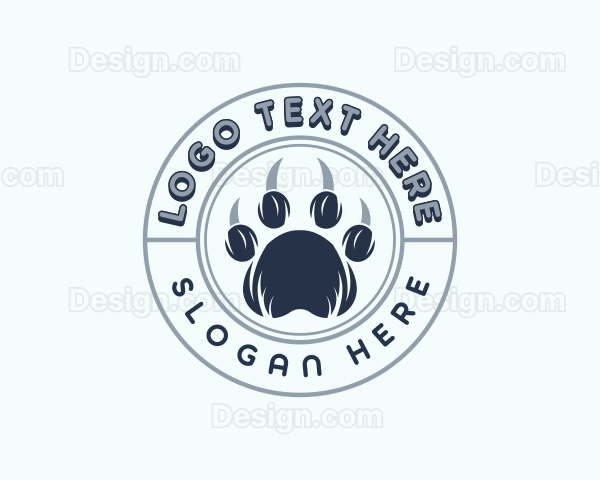 Wildlife Vet Paw Logo