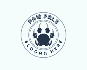 Wildlife Vet Paw logo design