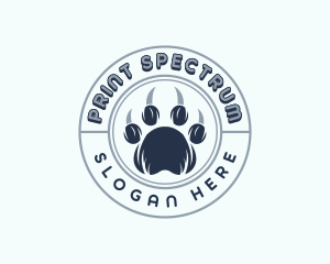 Wildlife Vet Paw logo design