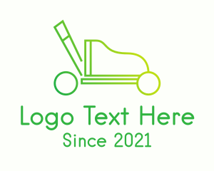 Lawn Mower Line Art logo