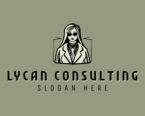 Business Woman Leader logo design