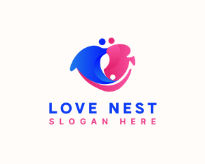 Family Heart Love logo design