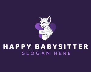 Happy Heart Cat logo design