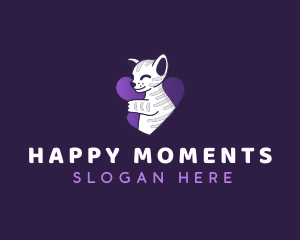 Happy Heart Cat logo design