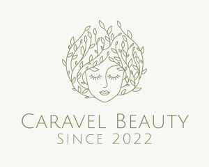 Organic Beauty Salon Woman logo design