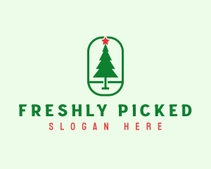 Christmas Tree Xmas logo design