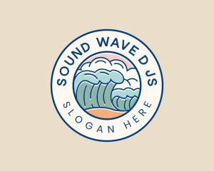 Wave Beach Resort logo design