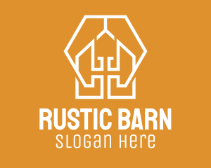 Barn House Apartment logo design