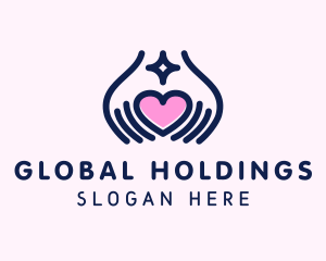 Hand Holding Heart logo
