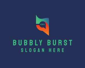 Digital Chat Bubble logo design