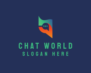 Digital Chat Bubble logo design