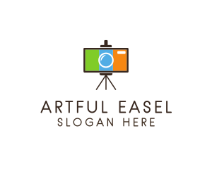 Tripod Camera Photography logo design