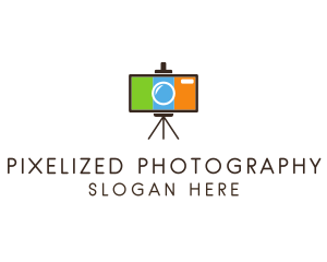 Tripod Camera Photography logo design