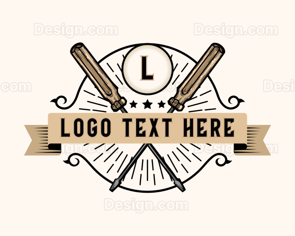 Handyman Hardware Screwdriver Logo