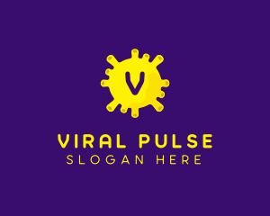 Viral Coronavirus Bacteria logo design