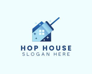 House Broom Housekeeping logo design