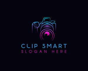 Camera Photographer Lens logo design