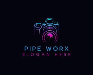 Camera Photographer Lens logo design