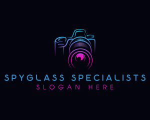 Camera Photographer Lens logo design