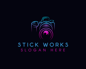 Camera Photographer Lens logo design