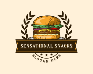 Food Snack Burger logo design