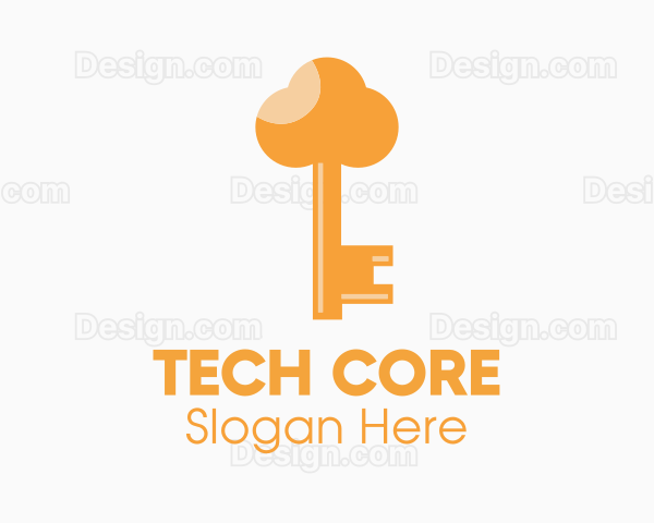 Orange Cloud Key Logo